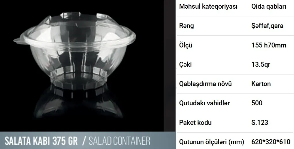 PET salat qabı — şəkil 2