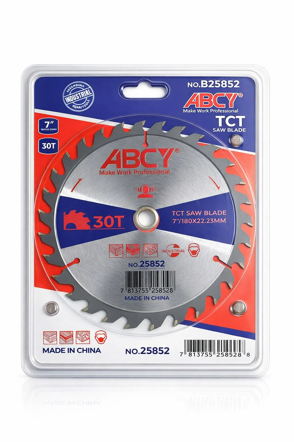 ABCY TCT Dairəvi Mişar Diski 180x22.23mm, 30T — şəkil 2