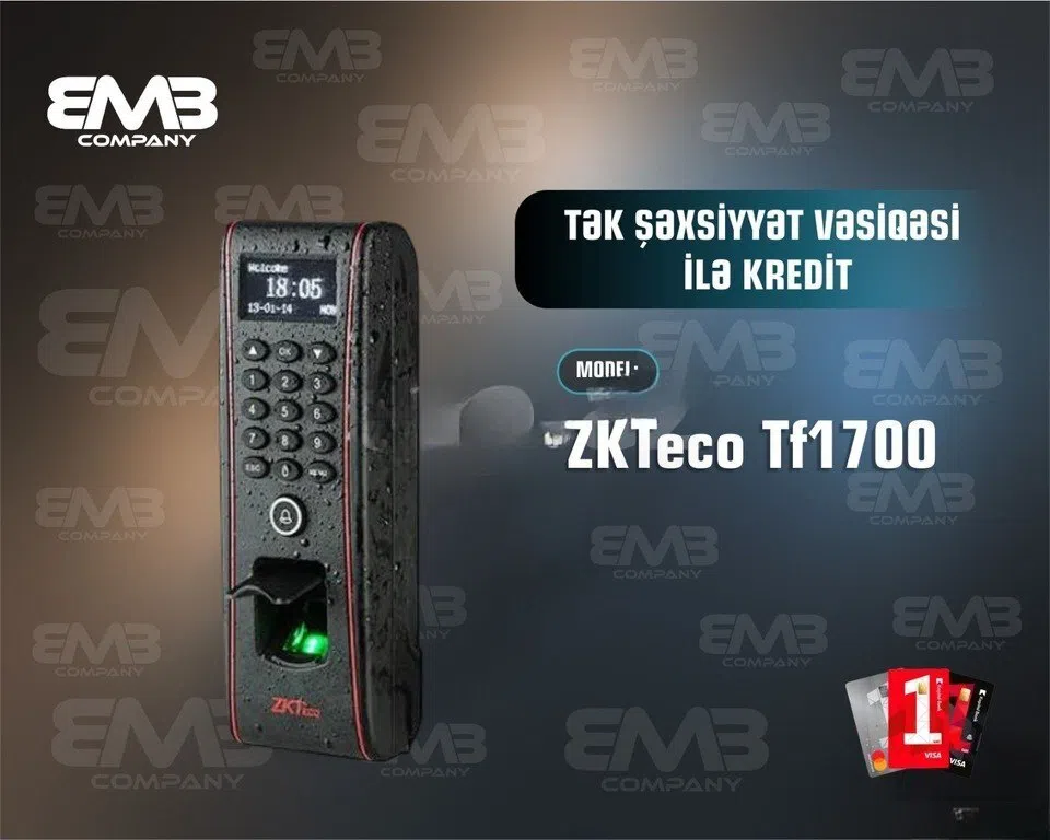ZKTeco TF1700 Barmaq İzi Terminalı