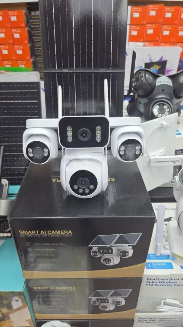 4G solar PTZ360° 4 kamera 12MP/4K+64GB — şəkil 1