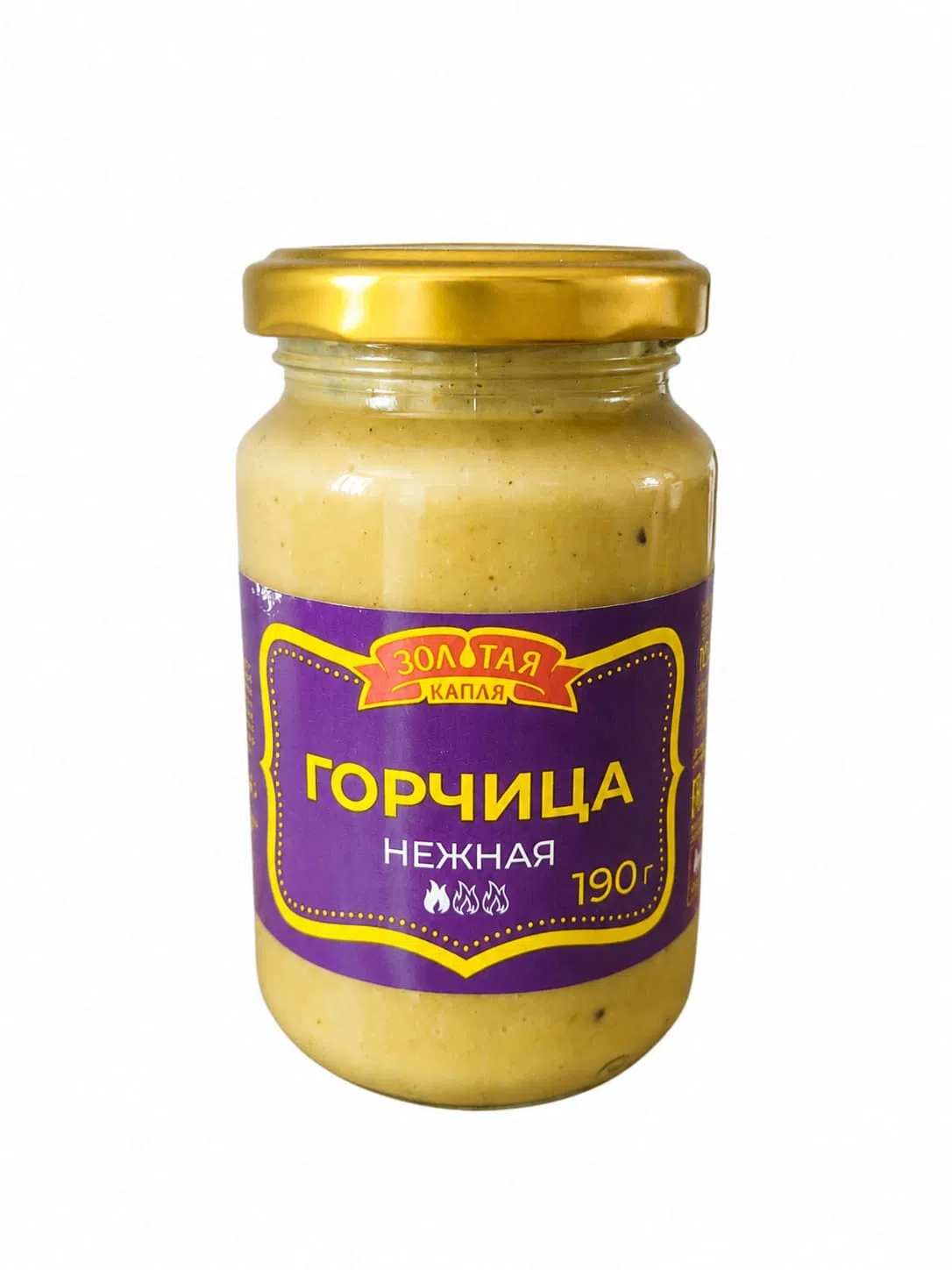 Золотая Капля Yumşaq Xardal, 190 ml — şəkil 1