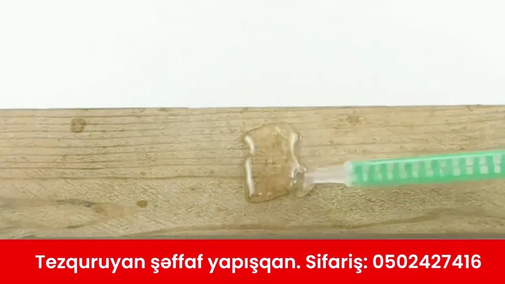 Çoxməqsədli tezquruyan şəffaf yapışqan - Tenderyard