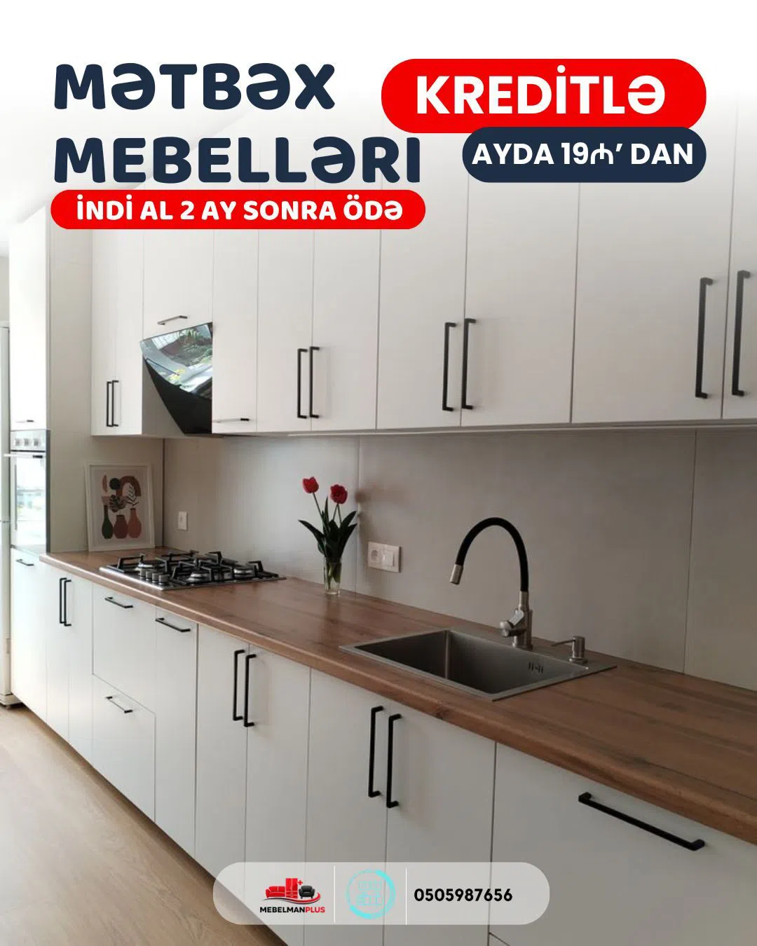 Mətbəx mebel dəsti Qarışıq rəng