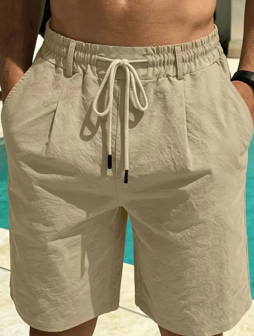 Men's shorts, Beige color, Size L - Tenderyard