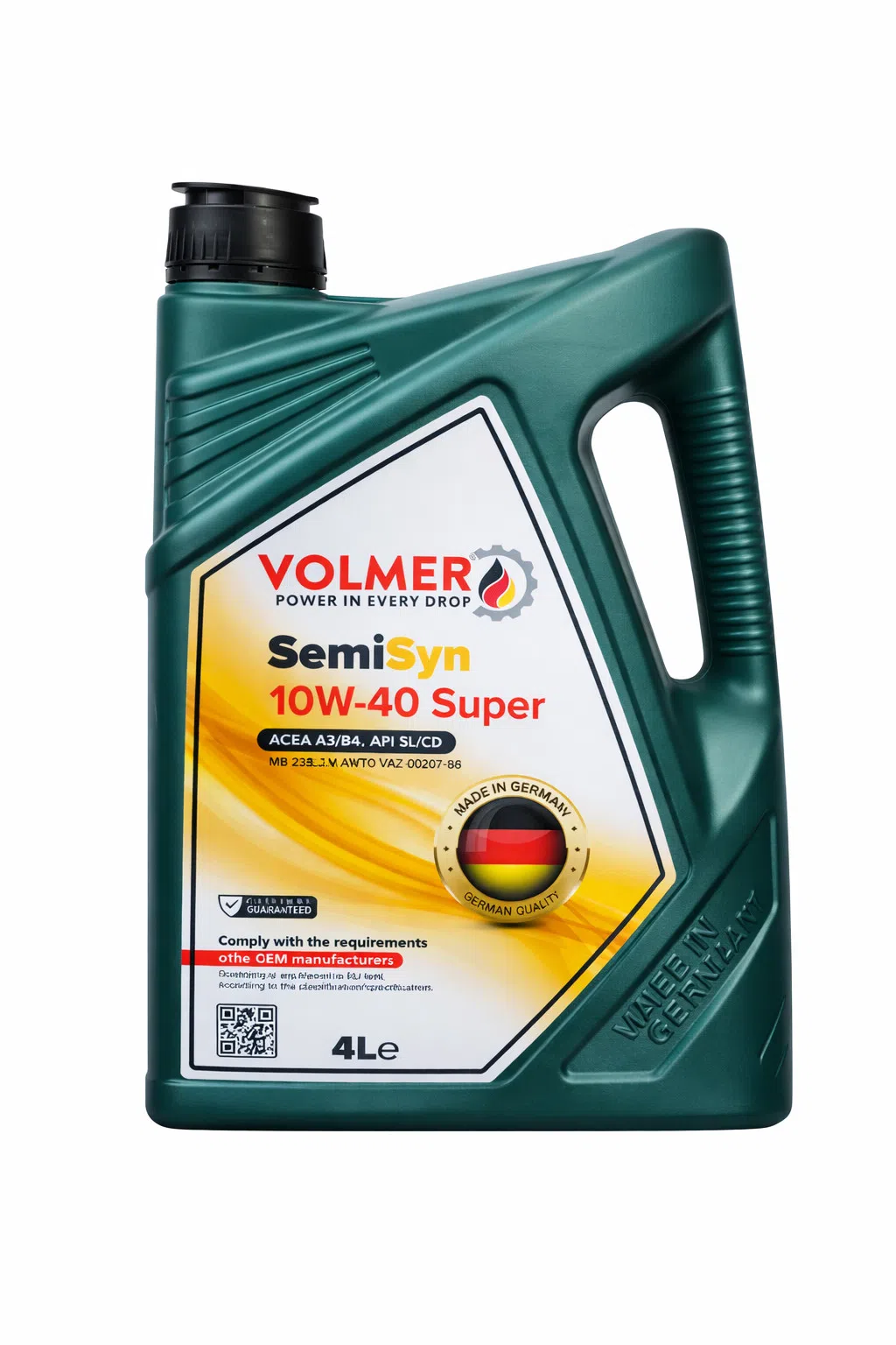 Volmer SemiSyn 10W-40 Super Motor Yağı, 4L — şəkil 3