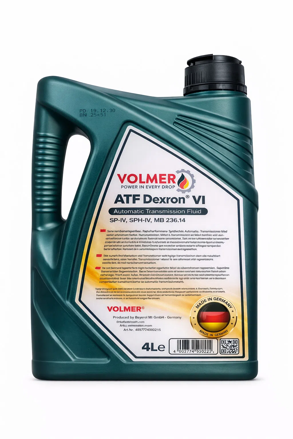 Volmer ATF Dexron VI Avtomat Transmissiya Yağı, 4 Lt — şəkil 2