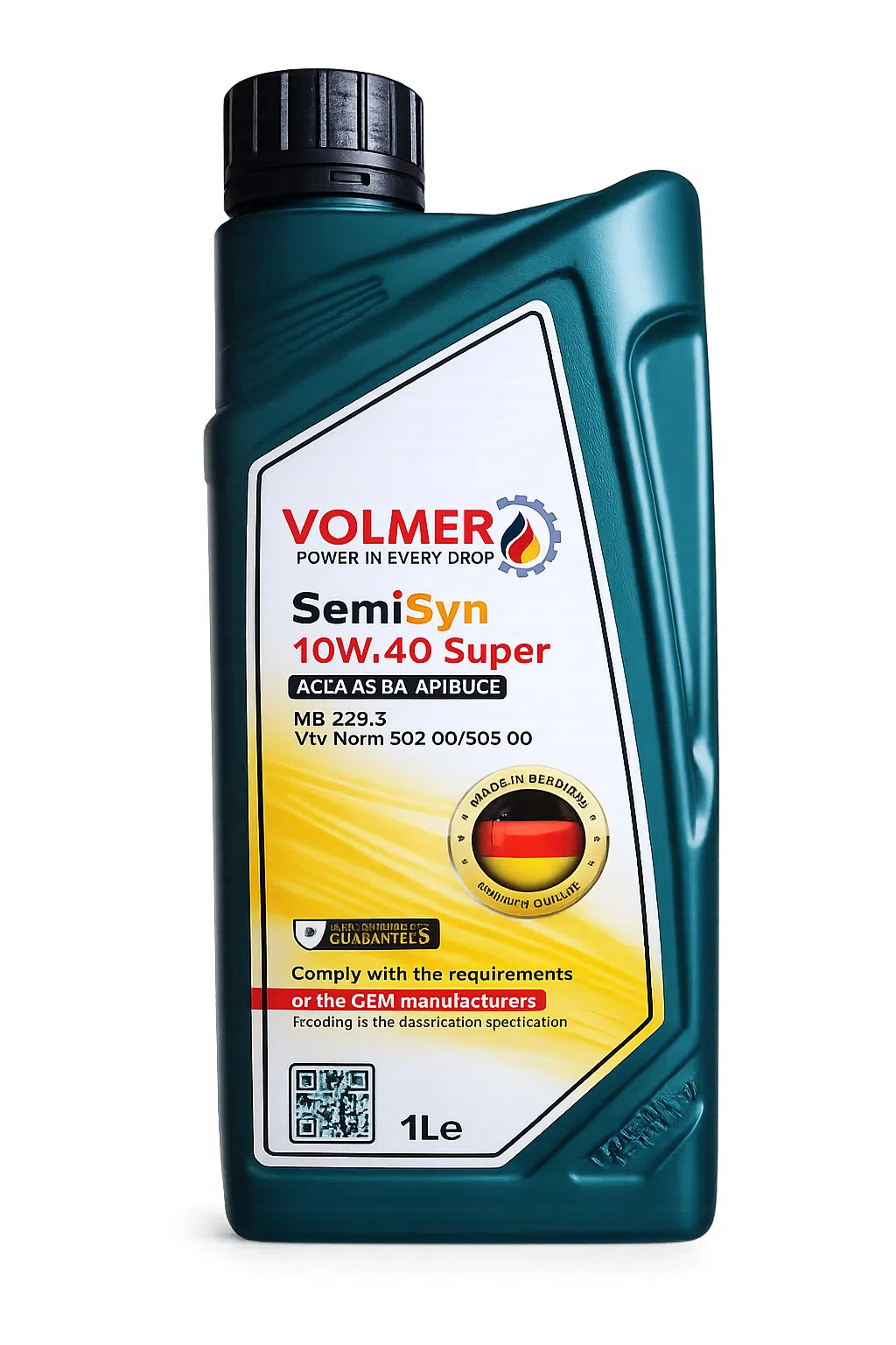 Volmer SemiSyn 10W-40 Super Motor Yağı, 1 L — şəkil 2