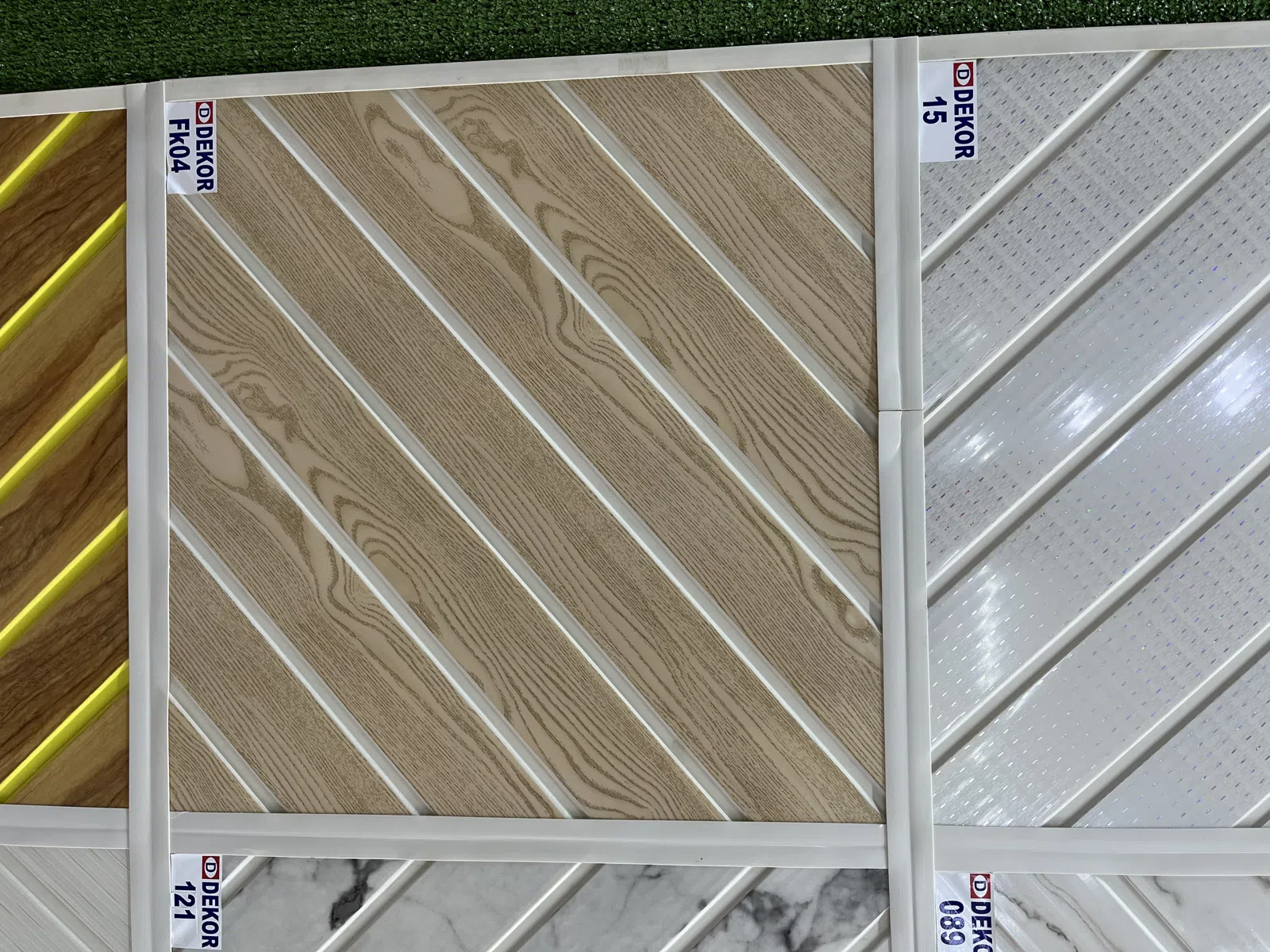 PVC lambirlər, ağ teksturalı və ağac effektli modellər — şəkil 20