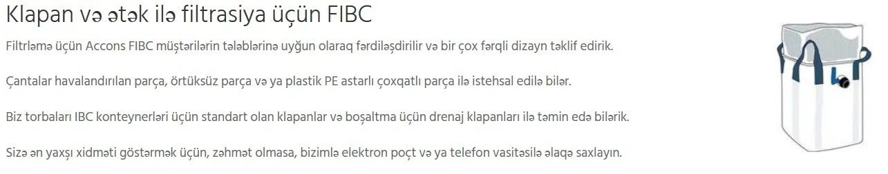 Big Bag (FIBC) ağır yük çuvalları — şəkil 27