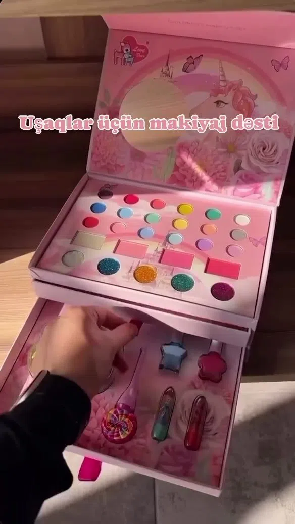 Uşaqlar üçün kosmetik oyuncaq makiyaj dəsti — şəkil 10