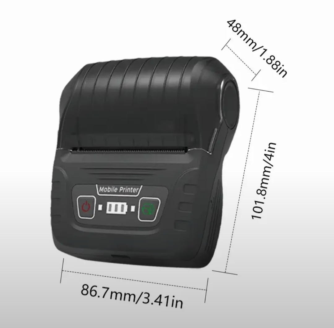 Termal mini-mobil etiket printeri (bluetooth) SK-58T — şəkil 3