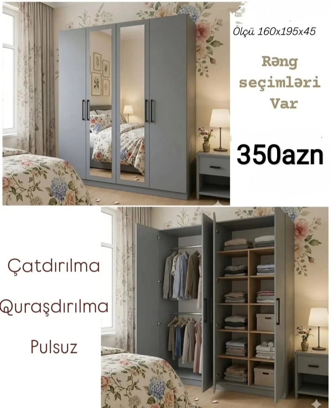 4 qapılı dolab — şəkil 1