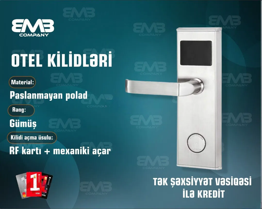 Paslanmayan polad otel kilidi — şəkil 1