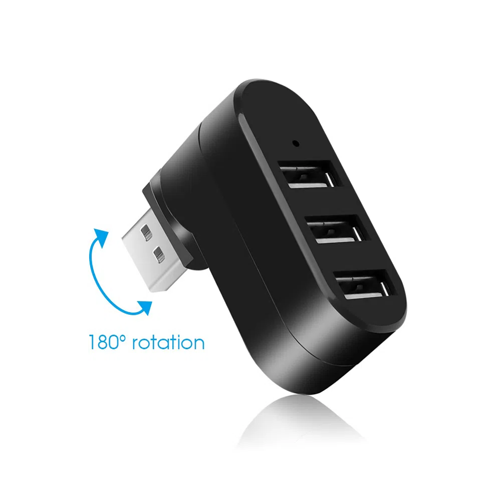 Mini 3 Port USB 3.0 Rotate Splitter — şəkil 6