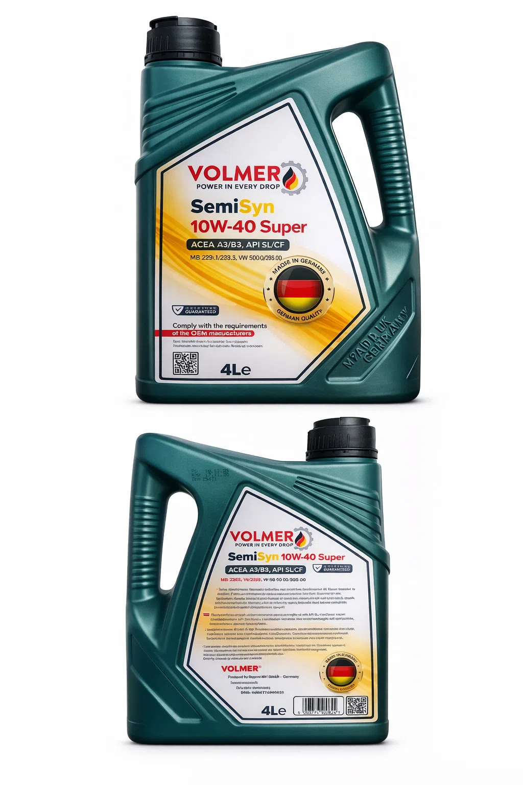 Volmer SemiSyn 10W-40 Super Motor Yağı, 4L