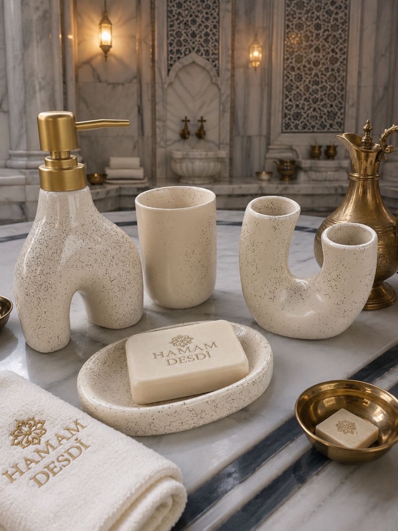 Keramika Hamam Aksesuar Dəsti — şəkil 3
