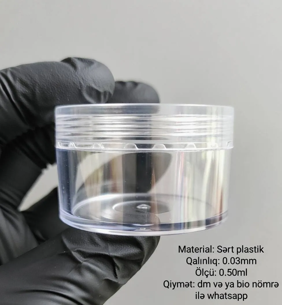 50_ml sərt plastik krem qabı — şəkil 2