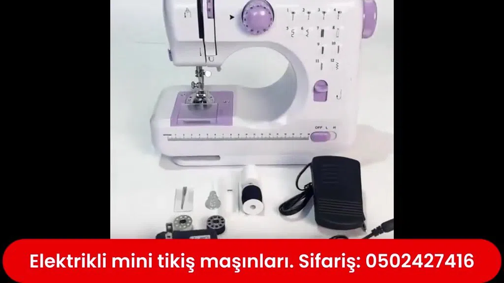 Elektrikli mini tikiş maşını — şəkil 16