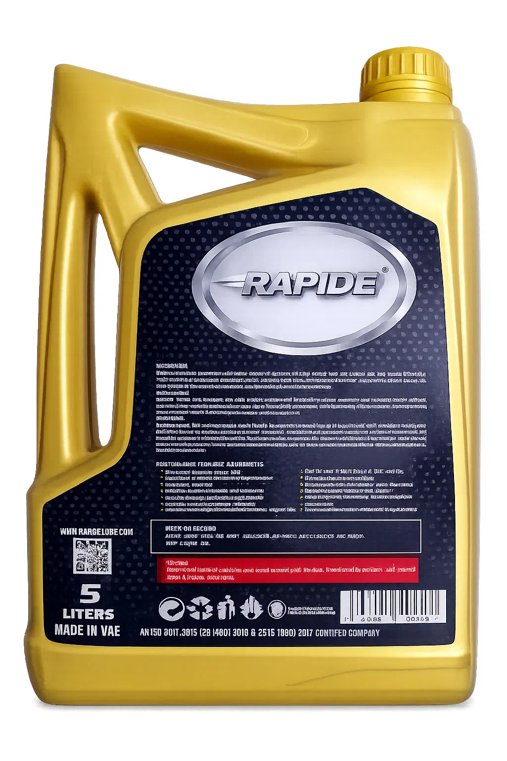 Rapide 10W-40 SN Yarısintetik Mühərrik Yağı, 5 L