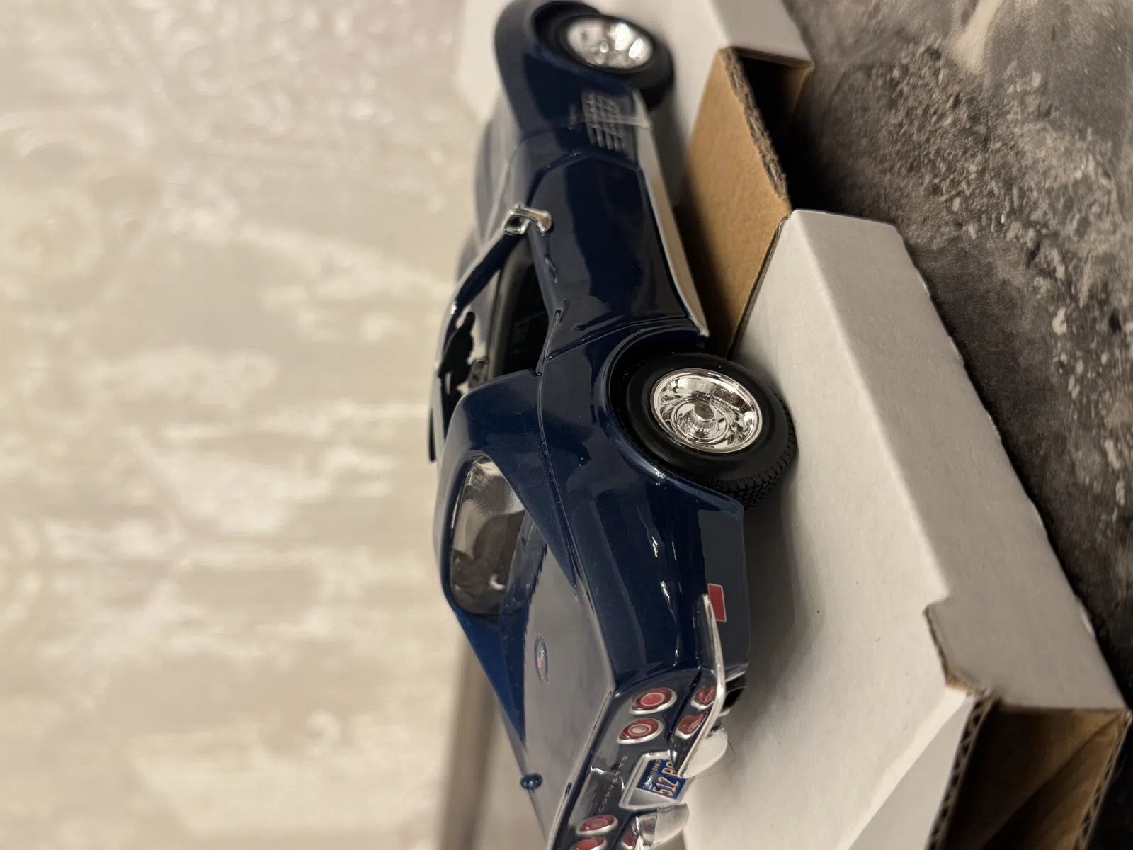 Maisto 1:24 1970 Corvette Blue Static Die Cast Vehicles Coll — şəkil 4