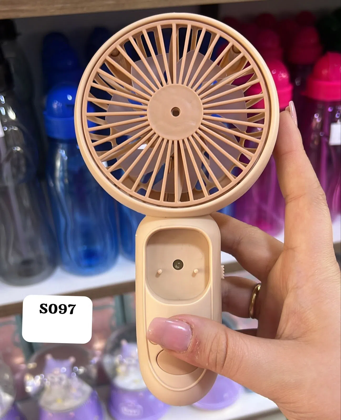 Mini əl ventilyatoru, USB şarjlı və akkumulyatorlu — şəkil 25