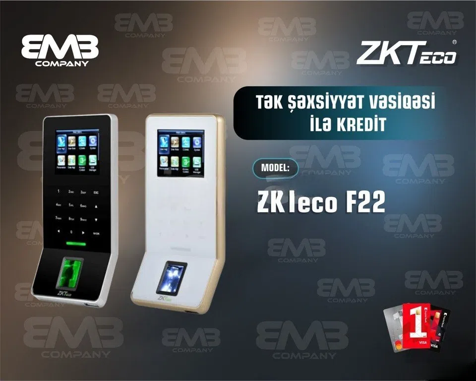 ZKTeco F22 Biometrik Keçid Terminalı
