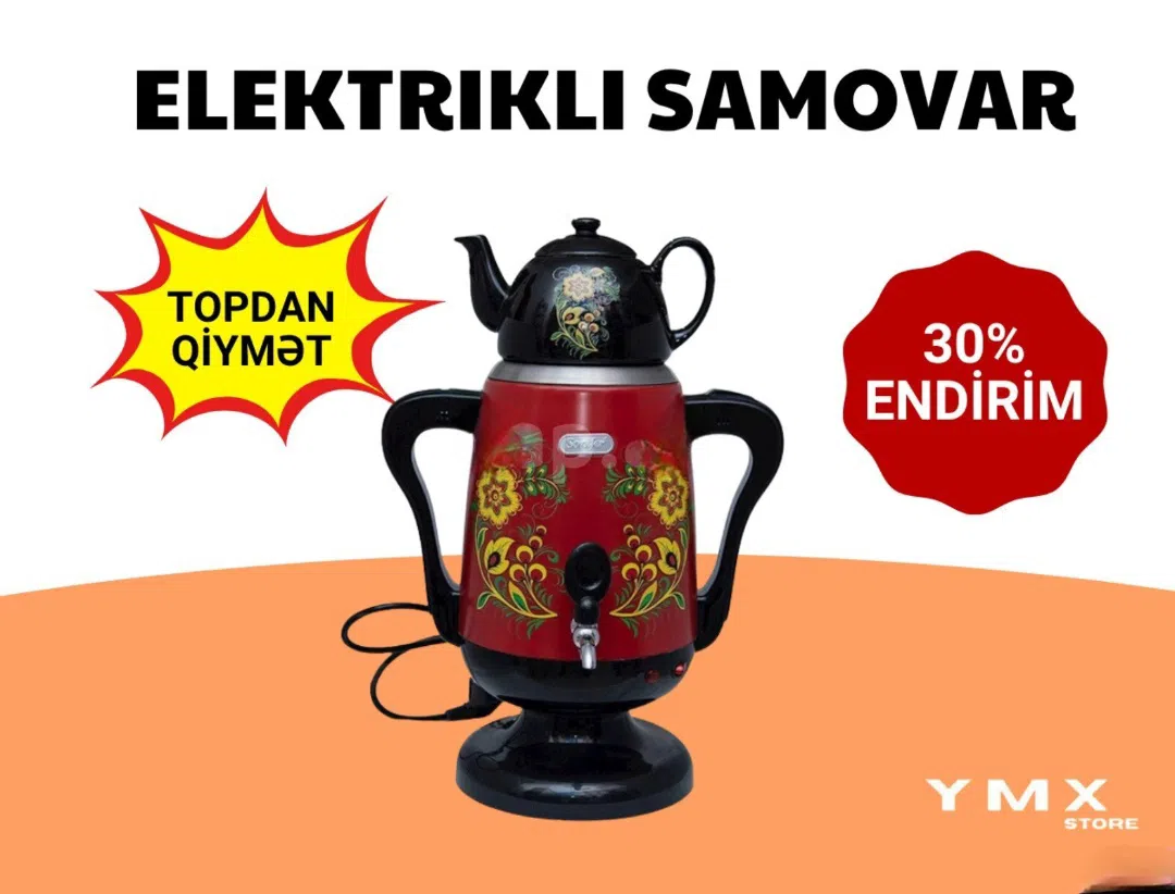 Samovar Paslanmayan polad material - Tenderyard