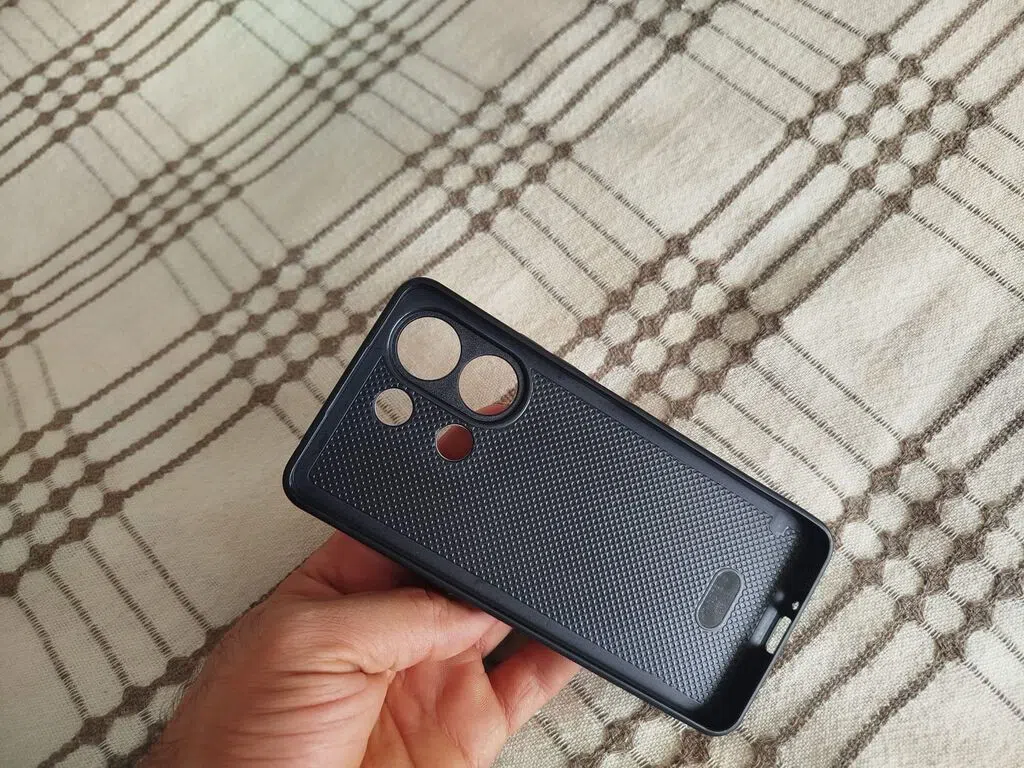 X&E Xiaomi Redmi Note 13 üçün mat dəri effektli kab — şəkil 8