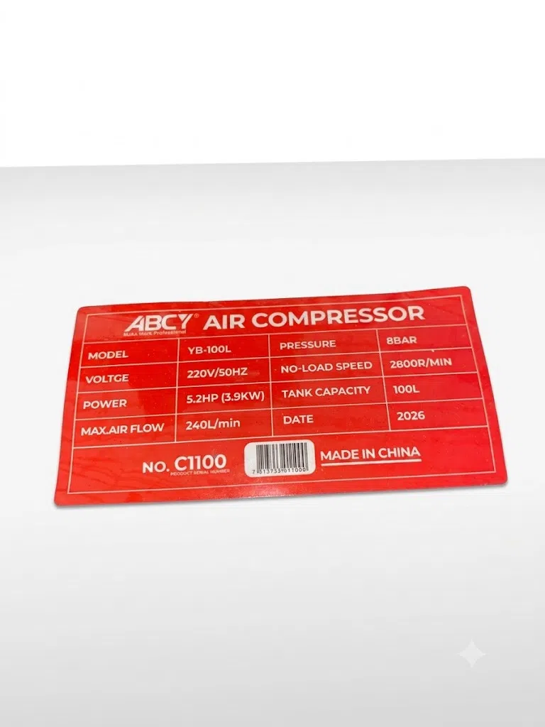ABCY YB-100L Hava Kompressoru 100L — şəkil 1