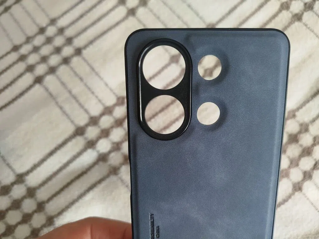 X&E Xiaomi Redmi Note 13 üçün mat dəri effektli kab — şəkil 2