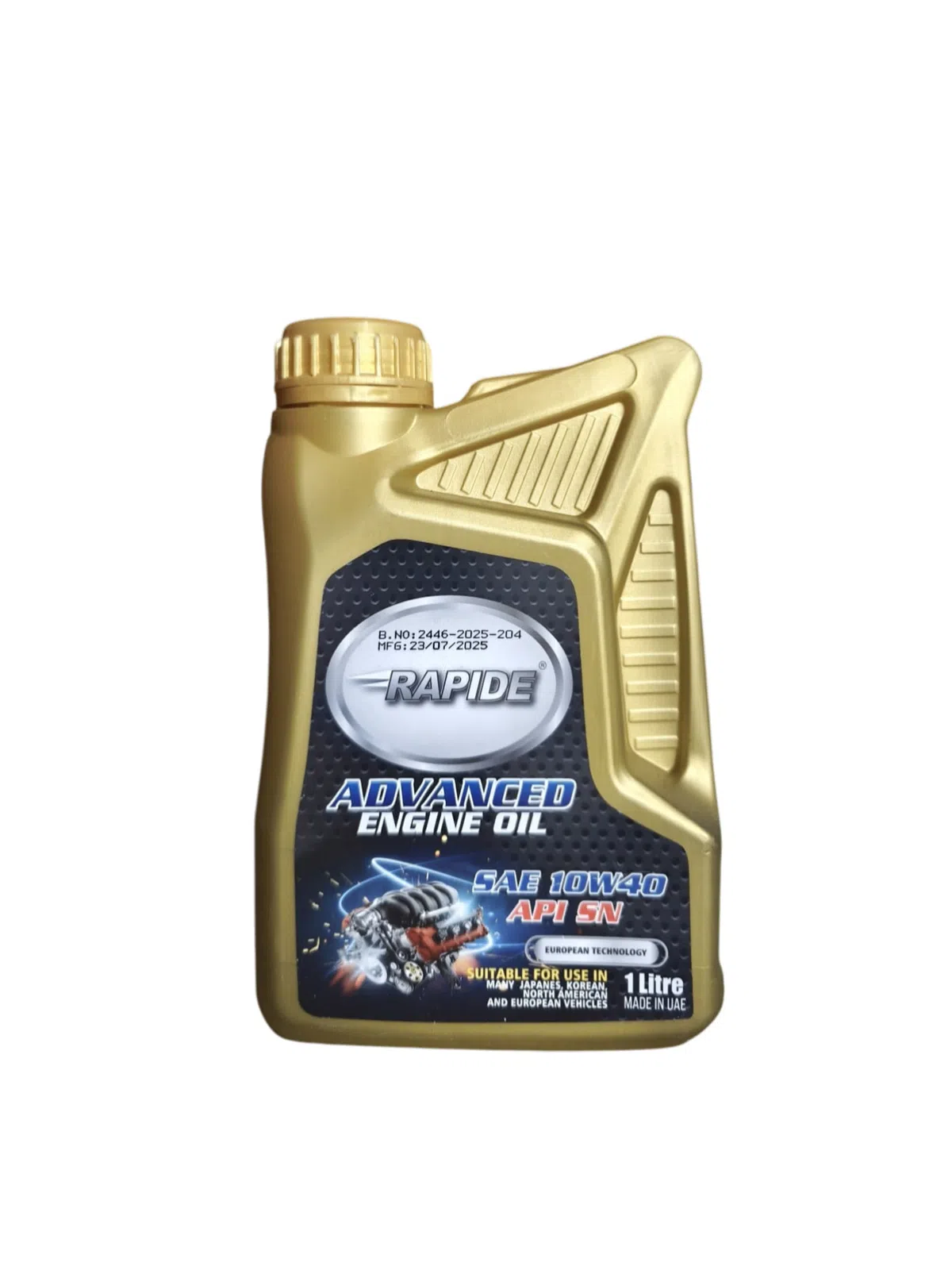 Rapide Advance 10W40 API SN 1L Mühərrik Yağı — şəkil 2
