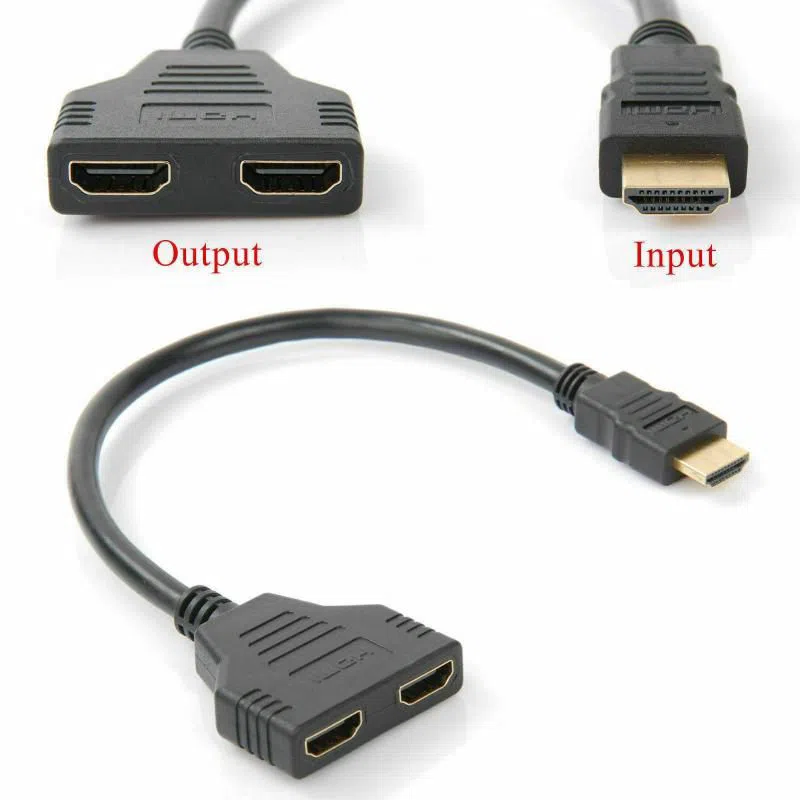 1 Input 2 HDMI Compatible Splitter Cable — şəkil 4