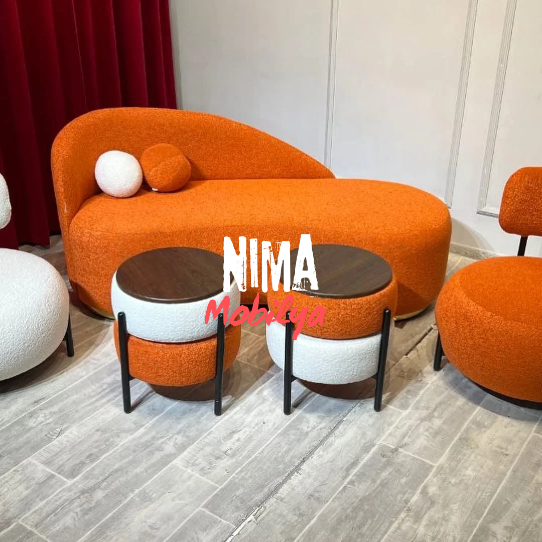 İki yerli divan, Açıq qırmızı rəng — şəkil 3