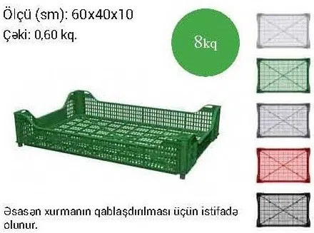 Plastik yeşiklər istehsalı — şəkil 8