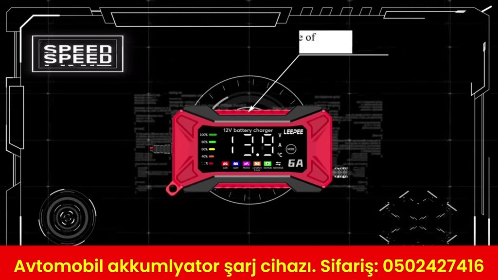 Avtomobil akkumulyator şarj cihazı - Tenderyard