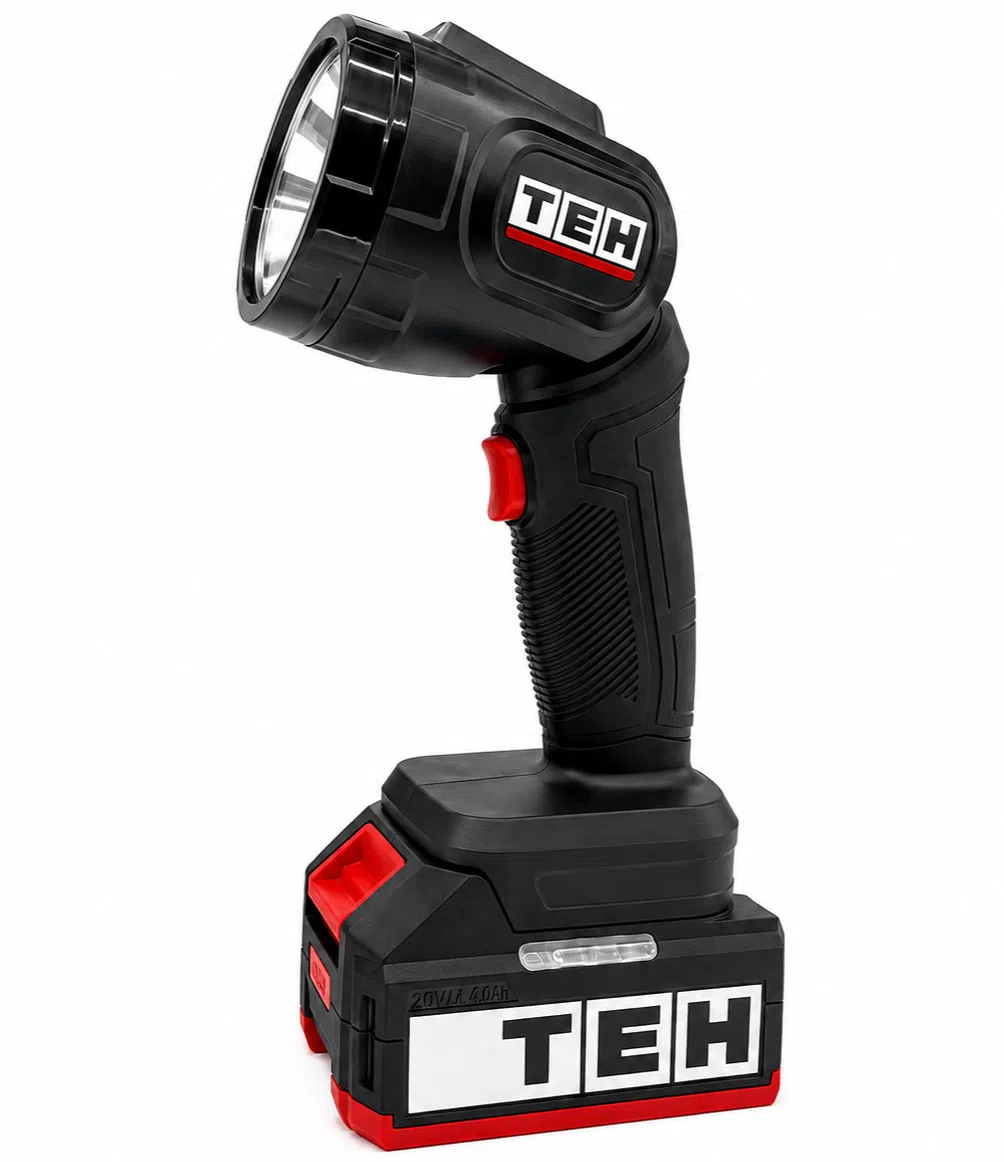 TEH LL1810 Rechargeable Handheld Flashlight, Black - Tenderyard