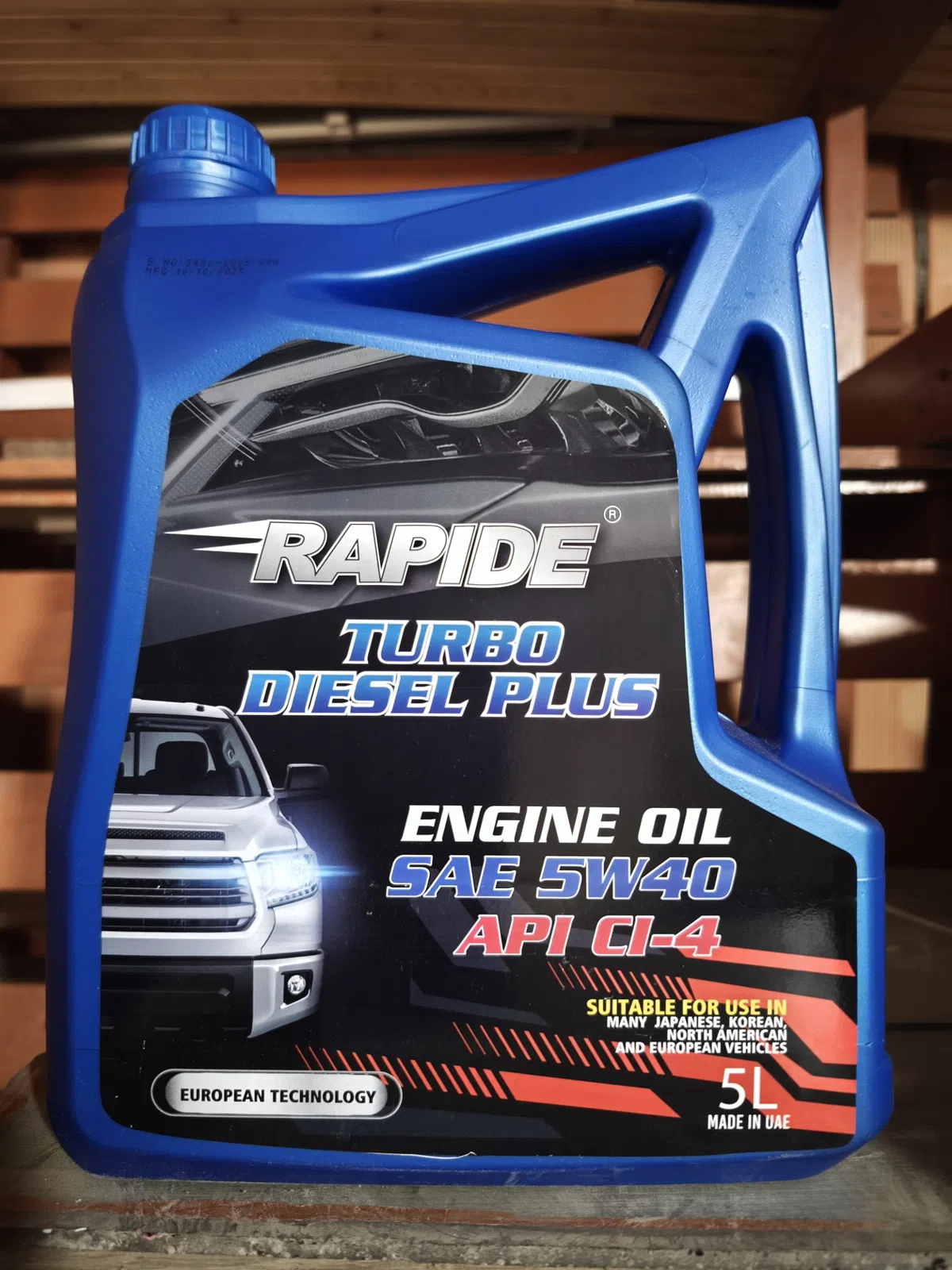 Rapide Turbo Plus 5W40 API CI-4 Dizel Mühərrik Yağı, 5L — şəkil 2