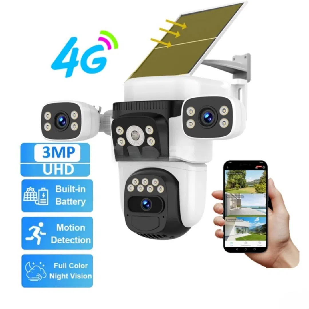 4G Sim kartlı Solar 360° FHD kamera