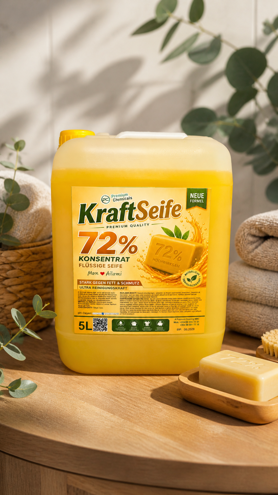 KraftSeife 72% maye sabun konsentratı, 5 litr - Tenderyard