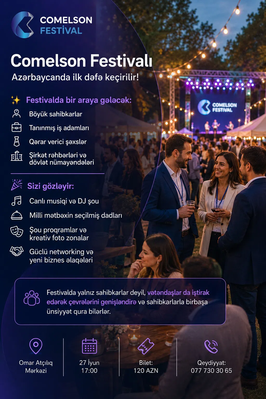 Comelson Festivalı - Biznes və Əyləncə Tədbiri - Tenderyard