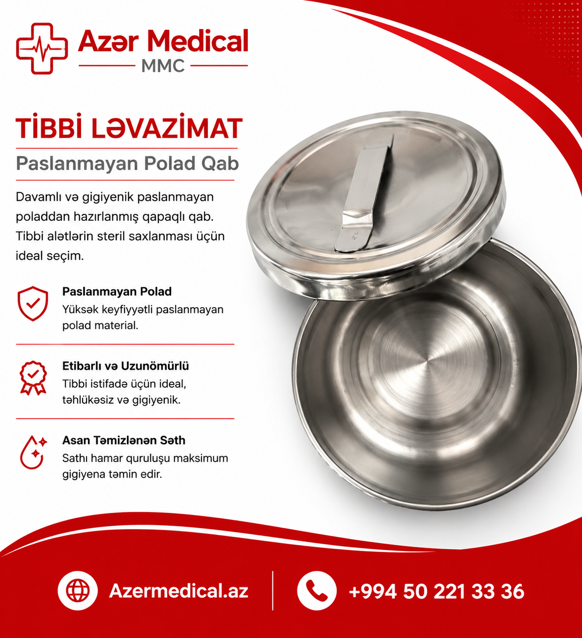 Stainless Steel Medical Container - Tenderyard
