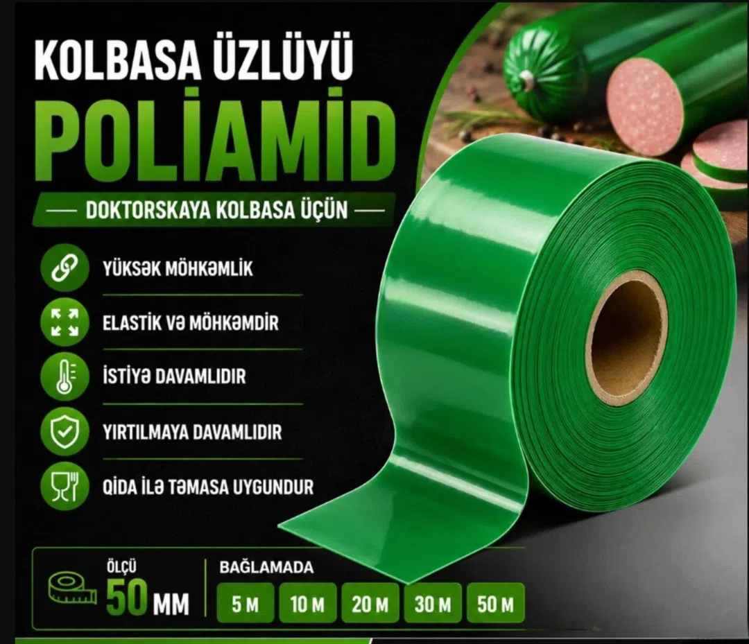 Kolbasa üzlüyü poliamid, ölçü 50 mm, 50 m — şəkil 1