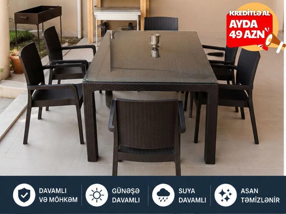 Masa-stul dəsti, Qara rəng — şəkil 3