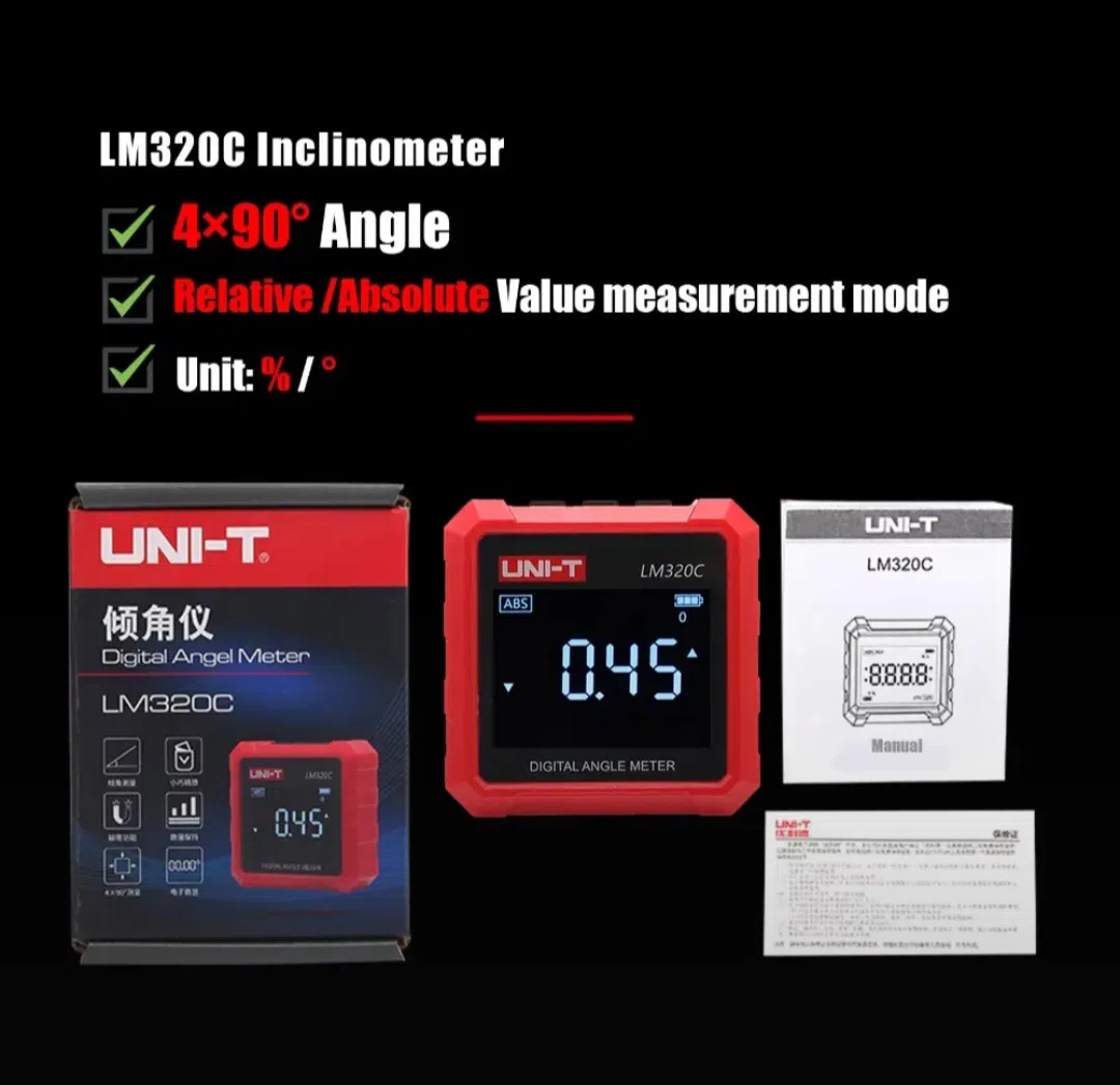 Rəqəmsal bucaq ölçən Model: UNI-T LM 320C