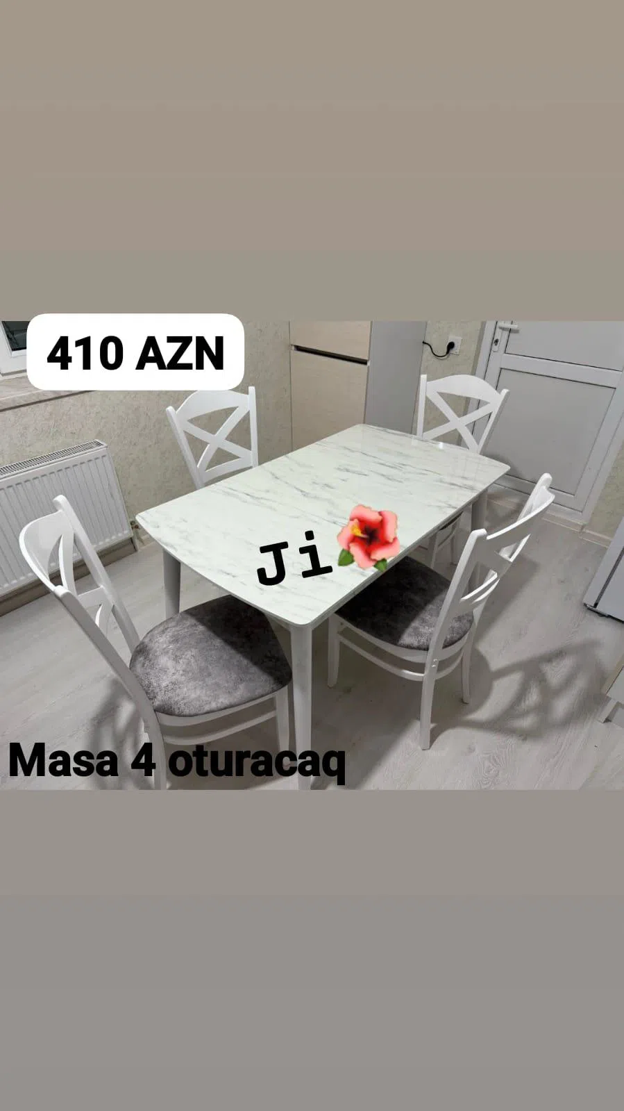 Masa-stul dəsti, Ağ rəng