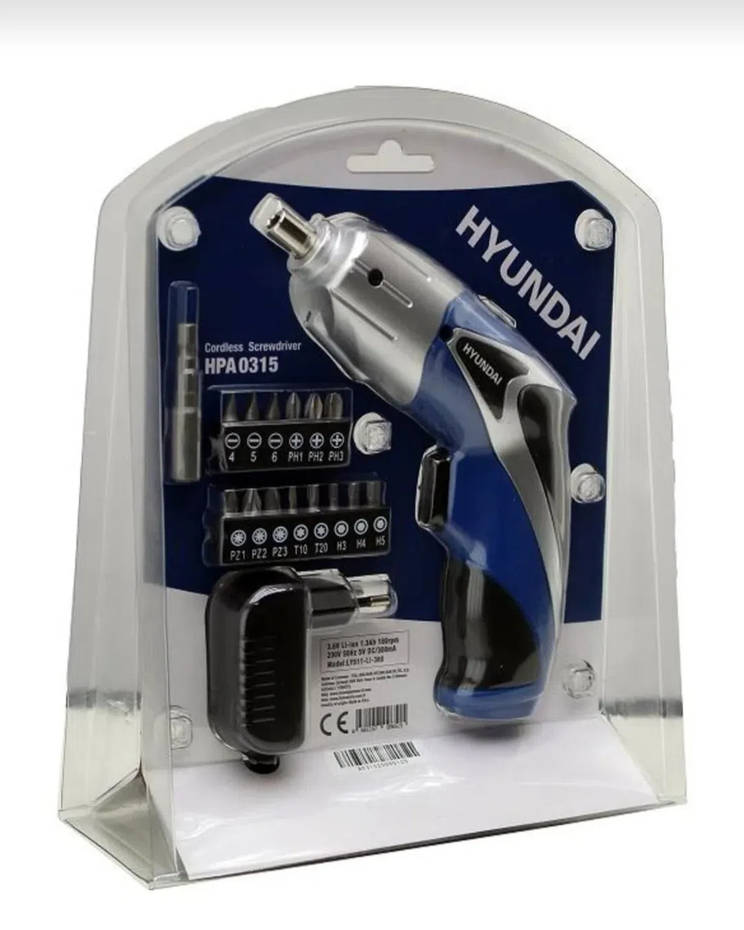 Hyundai HPA0315 Lithium-ion Cordless Screwdriver