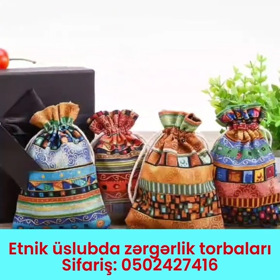 Etnik üslubda zərgərlik torbaları - Tenderyard