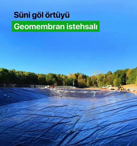 Geomembran süni göl örtükləri
