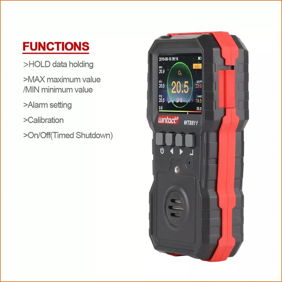 Wintact WT8811 Yanar Qaz Detektoru Dəsti (4-ü 1-də) — şəkil 3
