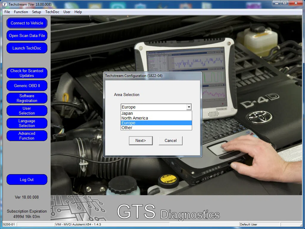 "Toyota Techstream" avtomobil diaqnostika proqramı